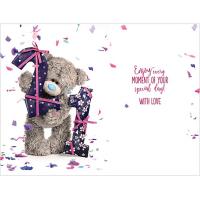 21st Birthday Photo Finish Me To You Bear Birthday Card Extra Image 1 Preview